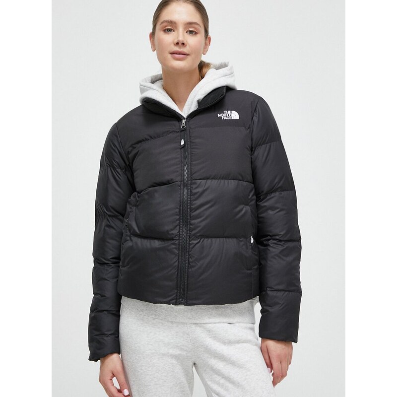 The North Face rövid kabát Saikuru női, fekete, téli, NF0A853NJK31