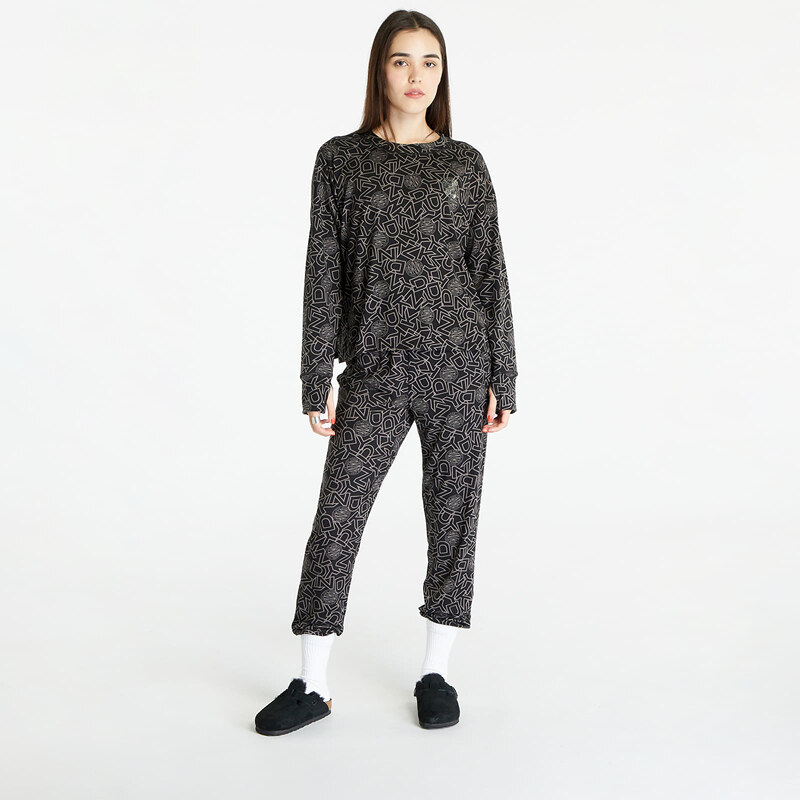 DKNY Intimates DKNY WMS Long Sleeve Pajamas Set Black
