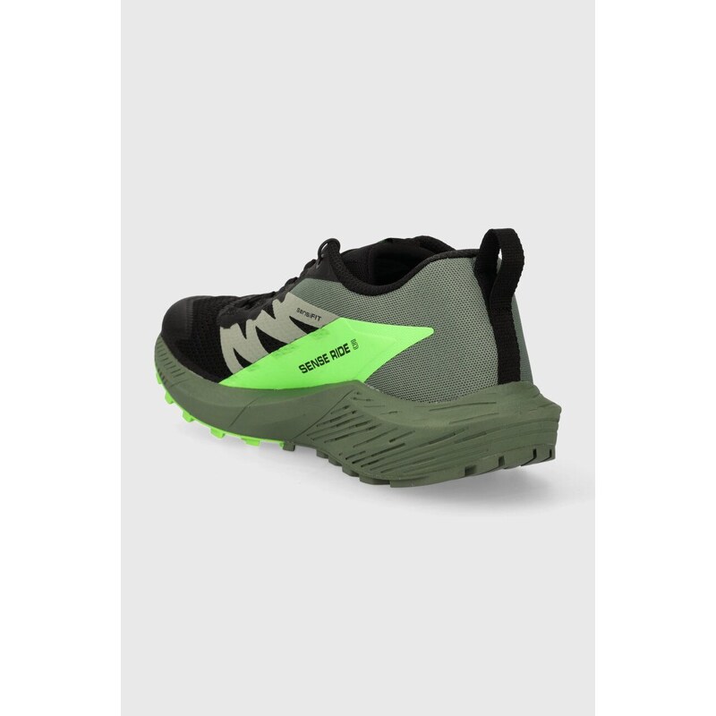 Salomon cipő Sense Ride 5 zöld, férfi, L47181500