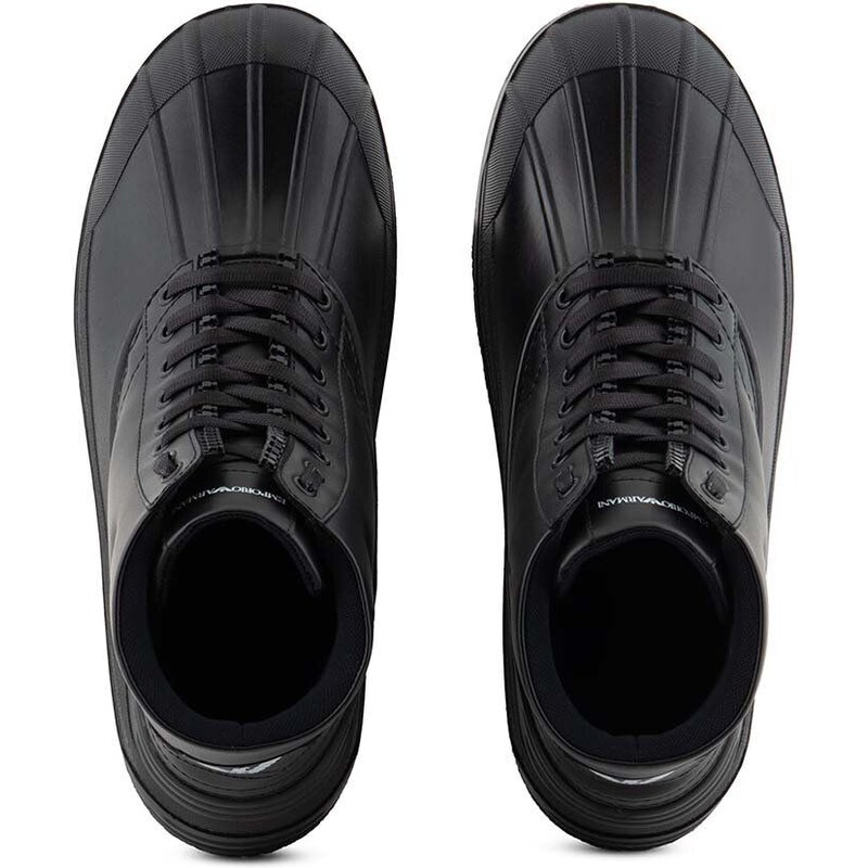 Emporio Armani magasszárú cipö fekete, férfi, X4M391 XF741 00002