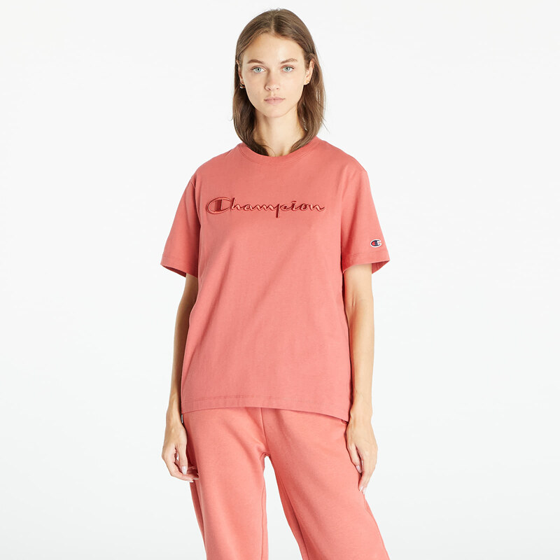 Női póló Champion Crewneck T-Shirt Dark Pink