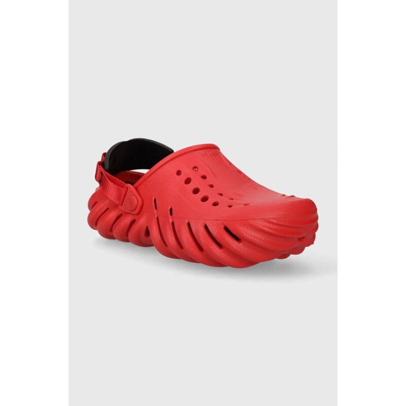 Crocs papucs Echo Clog piros, női, 207937