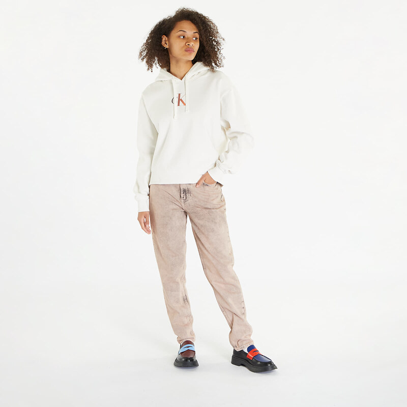 Női kapucnis pulóver Calvin Klein Jeans Gradient Ck Hoodie White