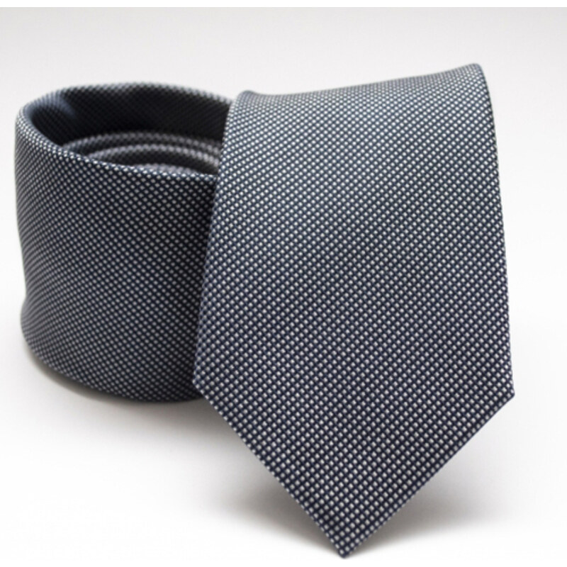 Selyem nyakkendő (kék, fehér)