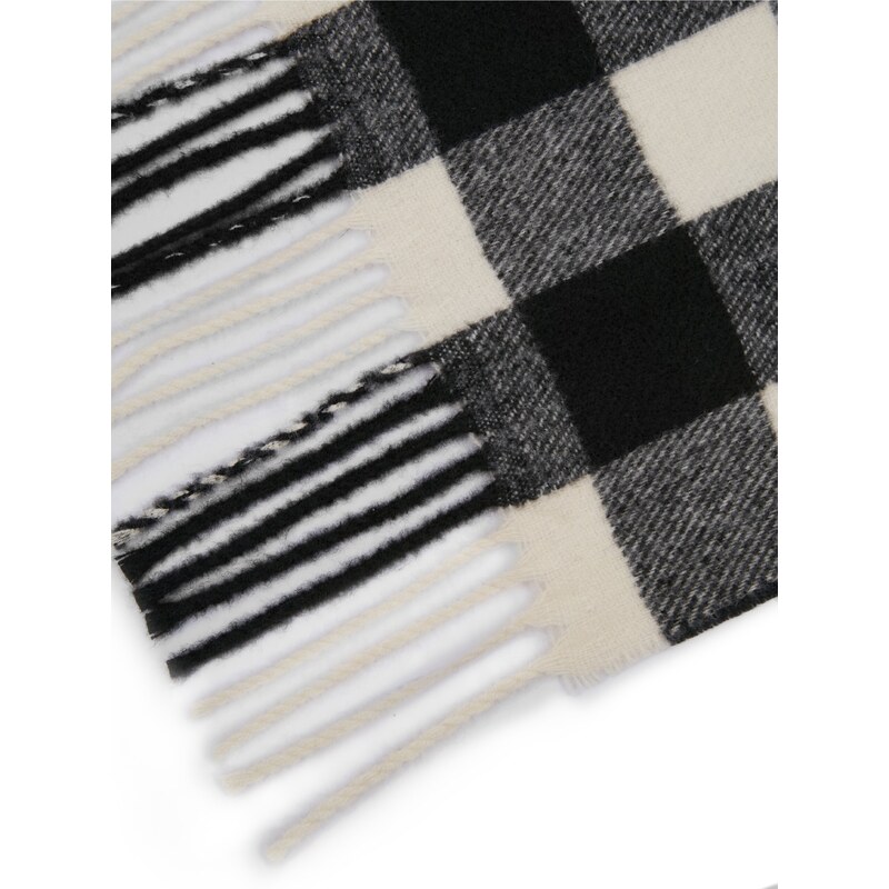 Orsay Cream-Black Women's Plaid Scarf - Women
