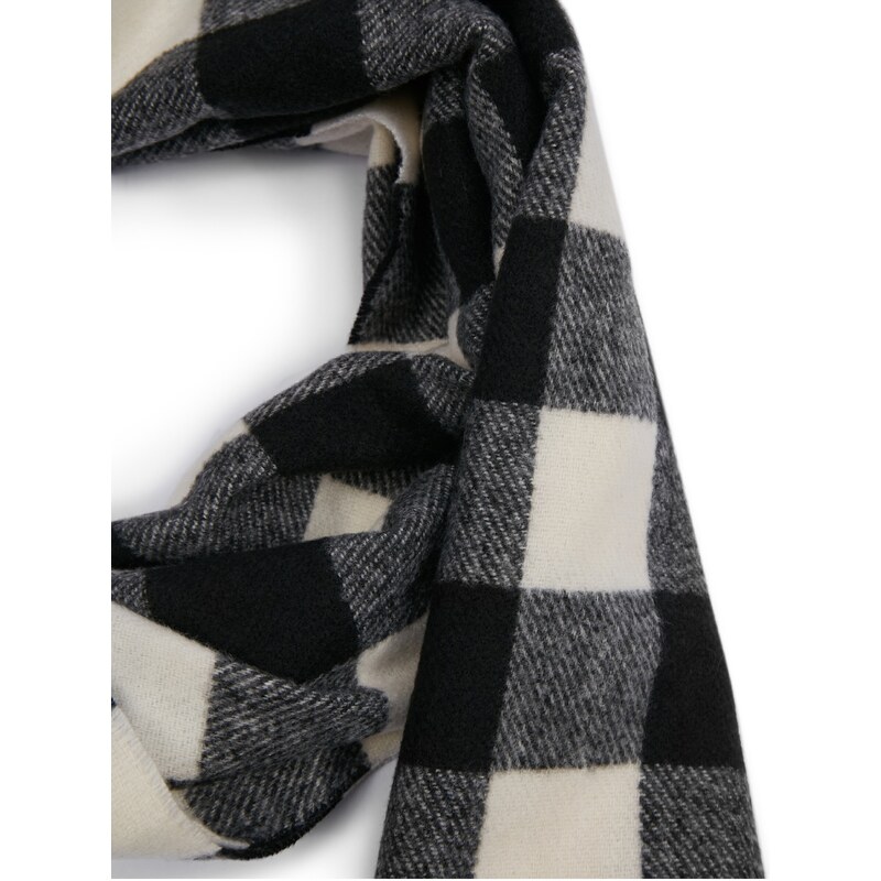 Orsay Cream-Black Women's Plaid Scarf - Women