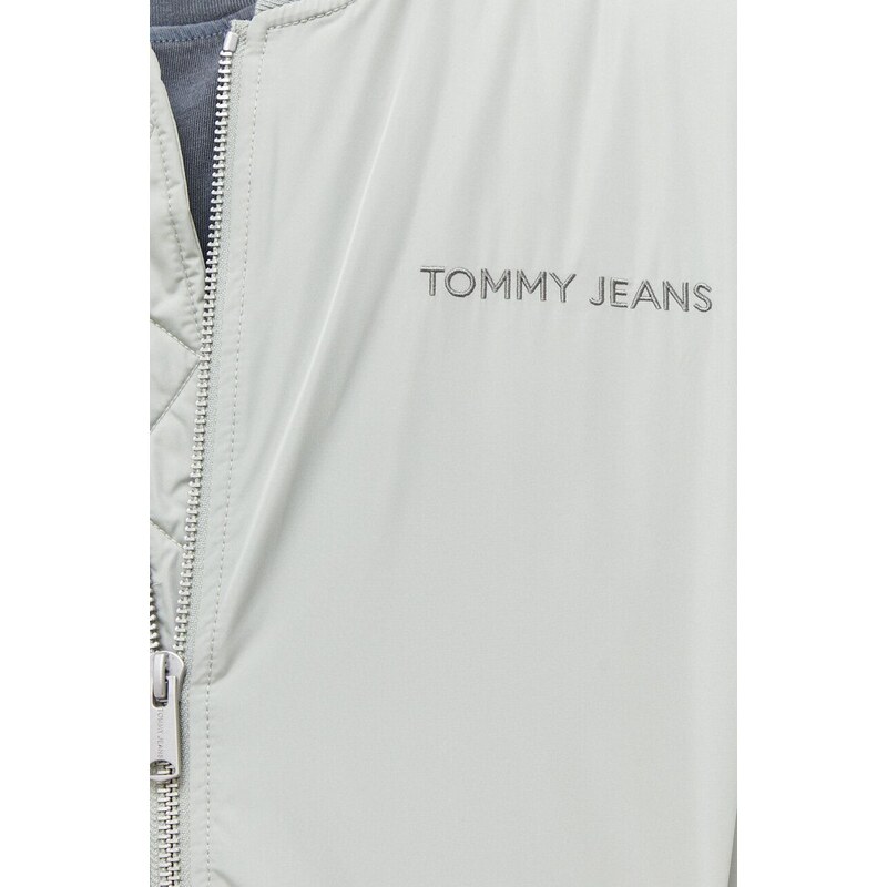 Tommy Jeans bomber dzseki férfi, zöld, átmeneti