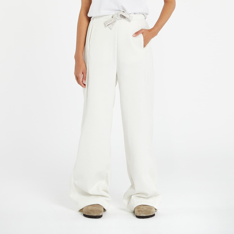 Női melegítőnadrágok Calvin Klein Jeans Tape Wide Leg Jogger Pants White