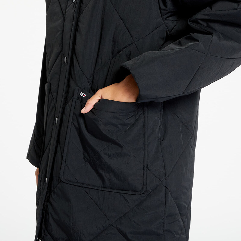 Tommy Hilfiger Női kabát Tommy Jeans Diamond Quilt Coat Black
