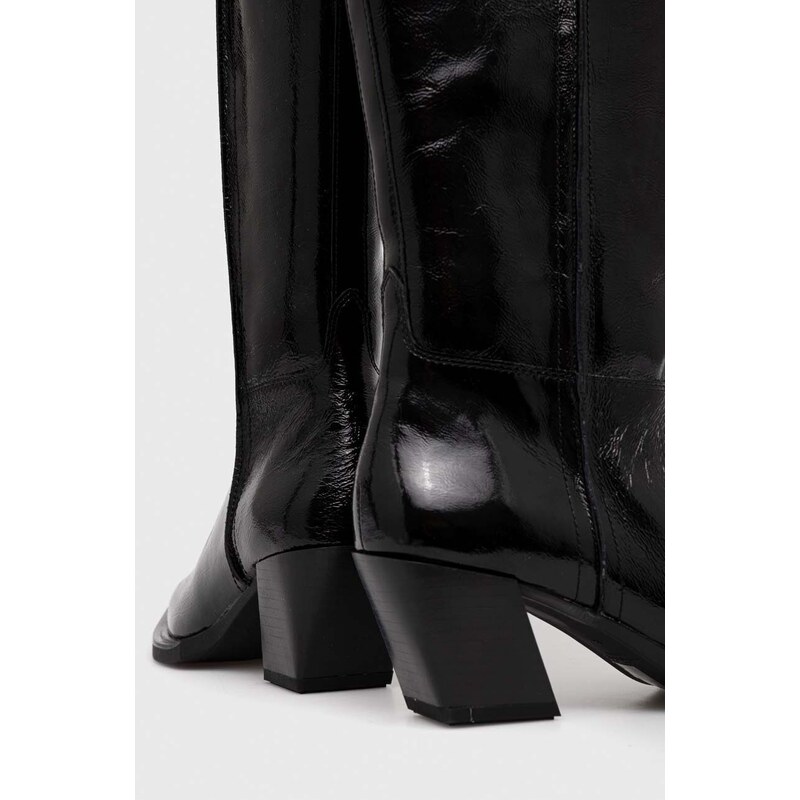 Vagabond Shoemakers bőr csizma ALINA fekete, női, magassarkú, 5321.060.20