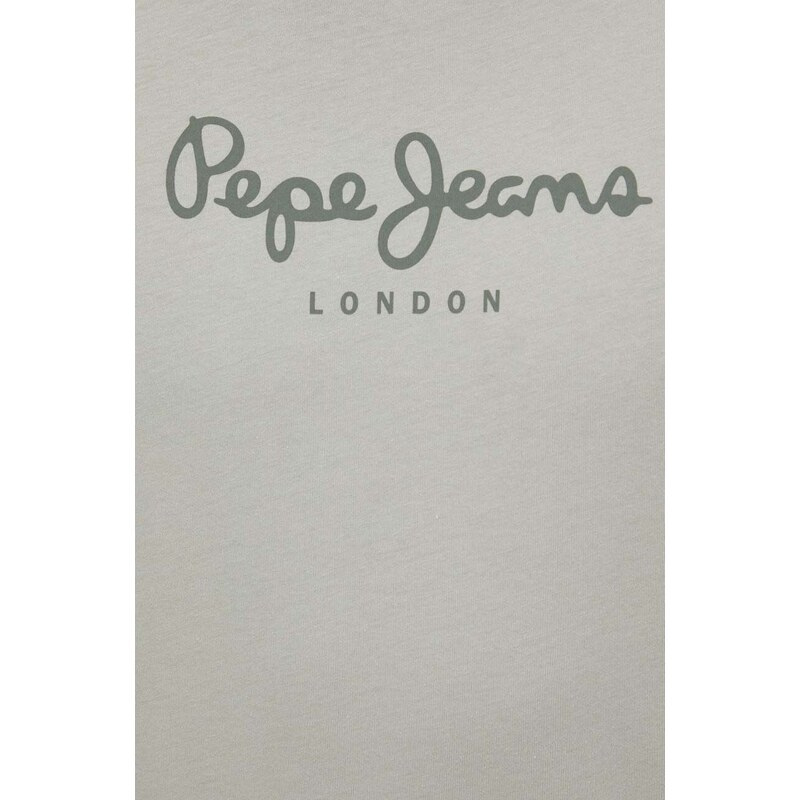 Pepe Jeans pamut póló Eggo zöld, férfi, nyomott mintás