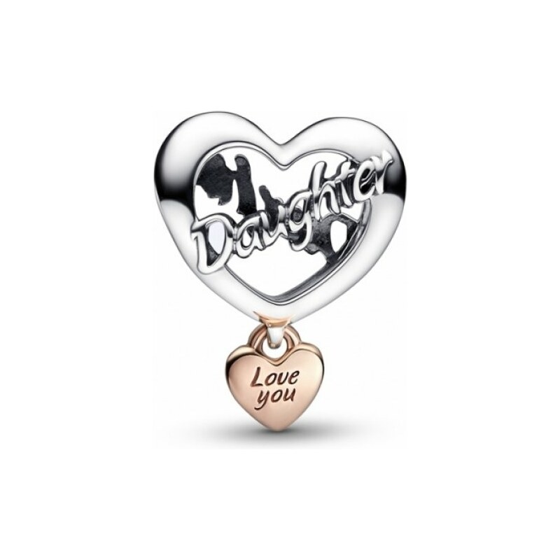 Pandora - Szeretlek lányom szív charm - 782327C00