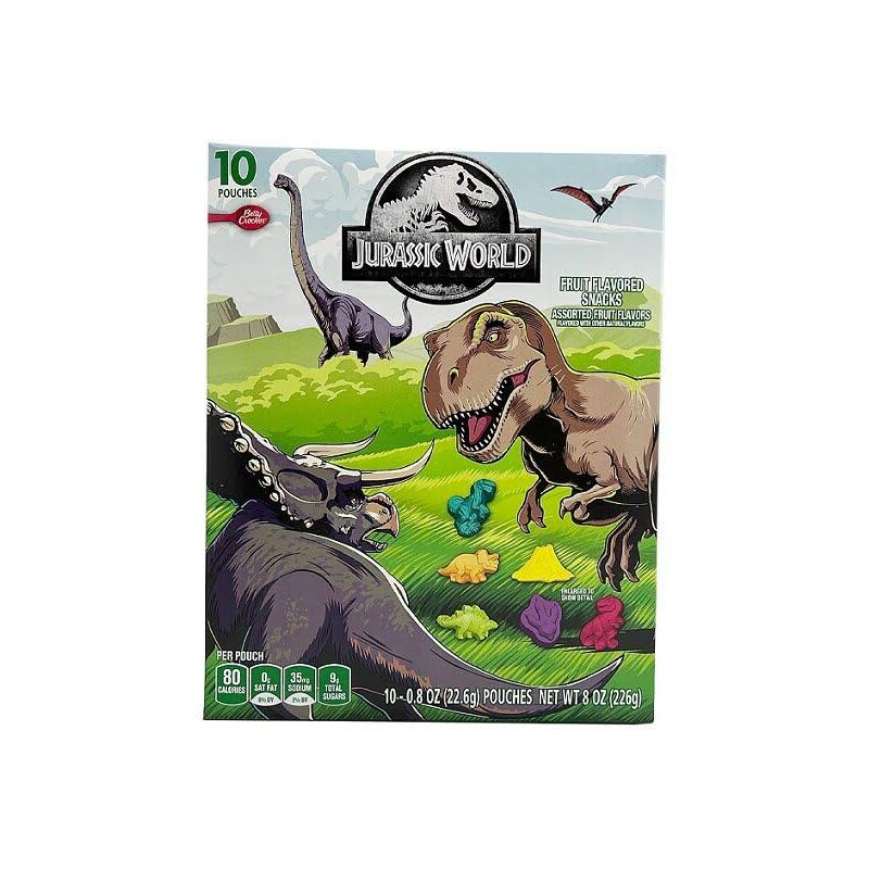 Jurassic World Fruit snack gyümölcs ízű gumicukor 226g GLAMI.hu