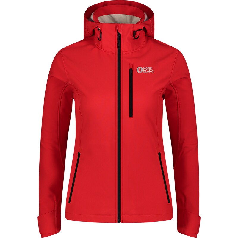 Nordblanc Piros női vízálló softshell dzseki/kabát MAKALU