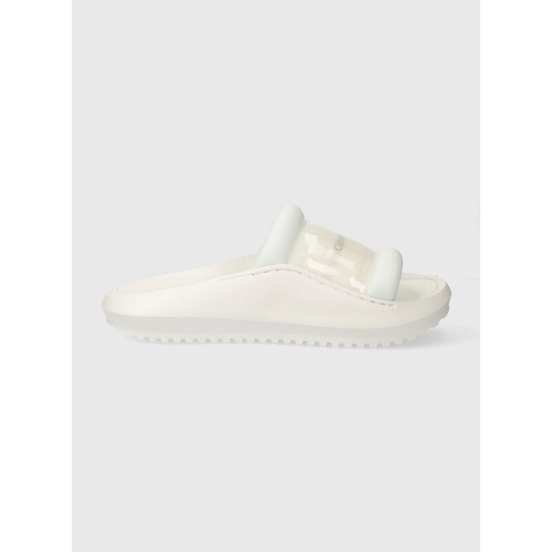 Calvin Klein Jeans papucs HYBRID SANDAL TPU IN LUM MET fehér, női, YW0YW01280