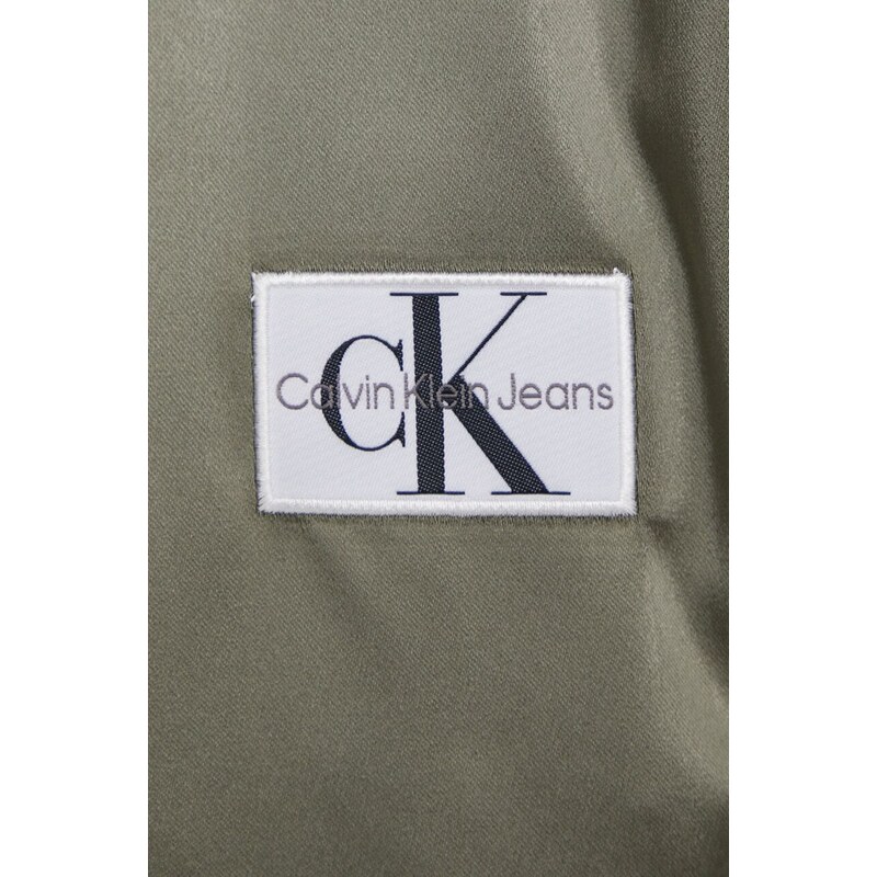 Calvin Klein Jeans bomber dzseki női, zöld, átmeneti