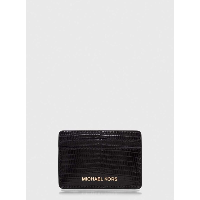 MICHAEL Michael Kors bőr kártya tok fekete