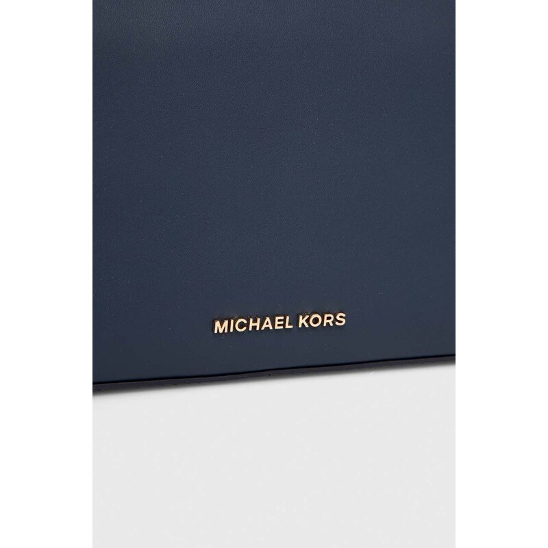 MICHAEL Michael Kors bőr táska sötétkék
