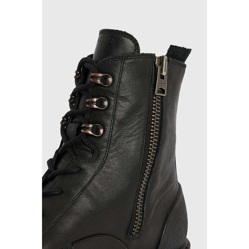 AllSaints bőr cipő Mudfox fekete, MF529Z