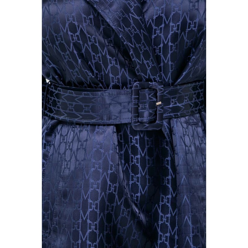 Marciano Guess kabát MONOGRAM női, sötétkék, átmeneti, 4RGL07 7026A