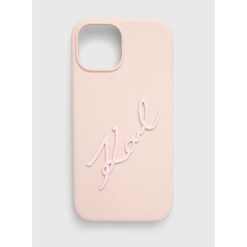 Karl Lagerfeld telefon tok iPhone 15 / 14 / 13 6.1'' rózsaszín