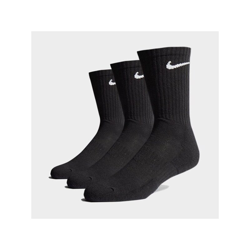 Nike 3-Pack Cushioned Crew Socks Női Kiegészítők Zoknik SX7664-010 Fekete