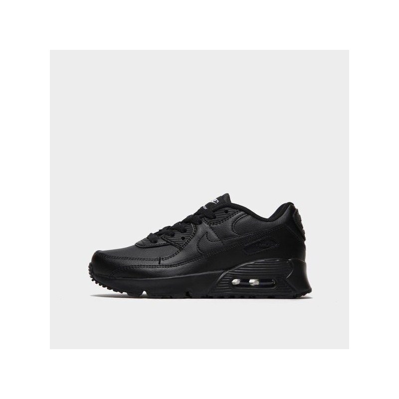 Nike Air Max 90 Leather Gyerek Cipők Sneakers CD6867-001 Fekete
