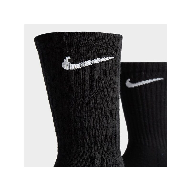 Nike 3-Pack Cushioned Crew Socks Női Kiegészítők Zoknik SX7664-010 Fekete