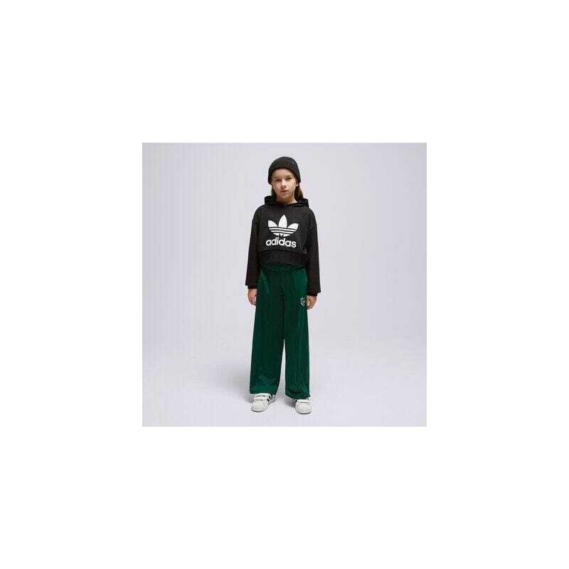 Adidas Pulóver Kapucnis Cropped Girl Gyerek Ruházat Pulóver IJ9719 Fekete