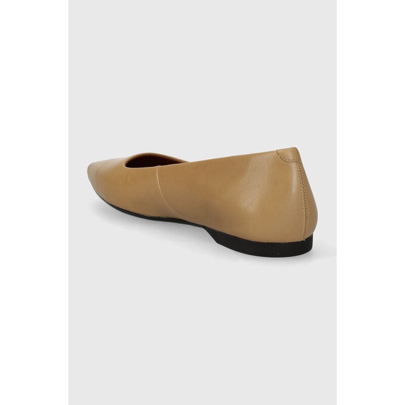 Vagabond Shoemakers bőr balerina cipő HERMINE bézs, 5733.001.13