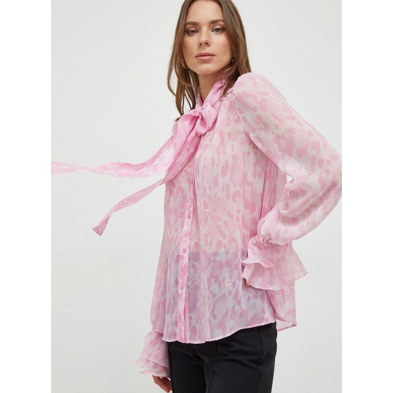 Pinko ing női, fűzős nyakkivágású, rózsaszín, regular, 100226.A1LA