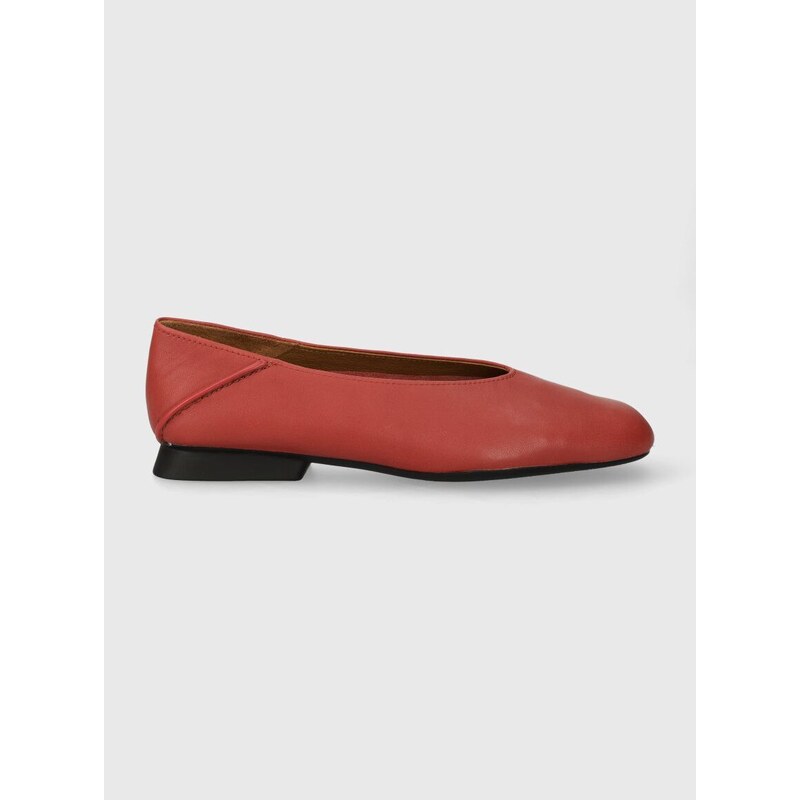 Camper bőr balerina cipő Casi Myra piros, K201253.028