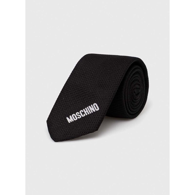 Moschino selyen nyakkendő fekete, M5662 55058