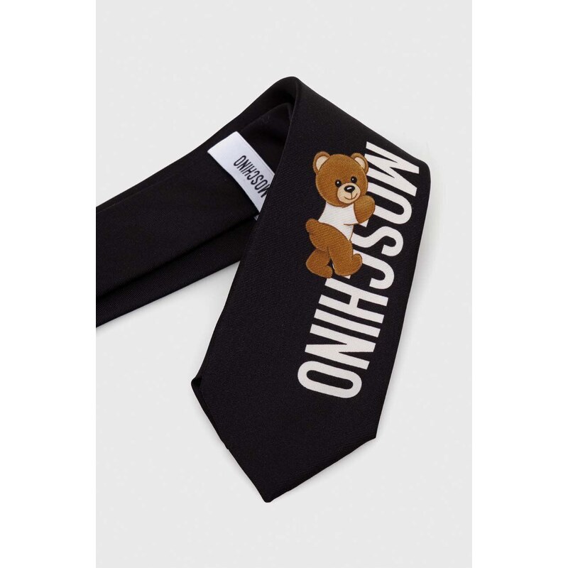 Moschino selyen nyakkendő fekete, M5766 55059