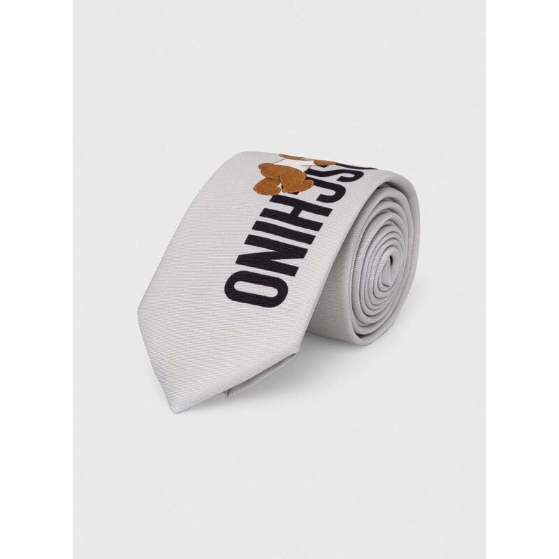Moschino selyen nyakkendő szürke, M5766 55059