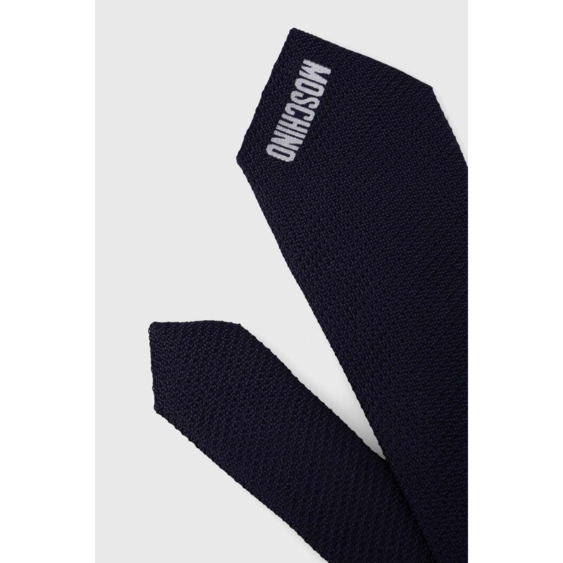 Moschino selyen nyakkendő sötétkék, M5662 55058