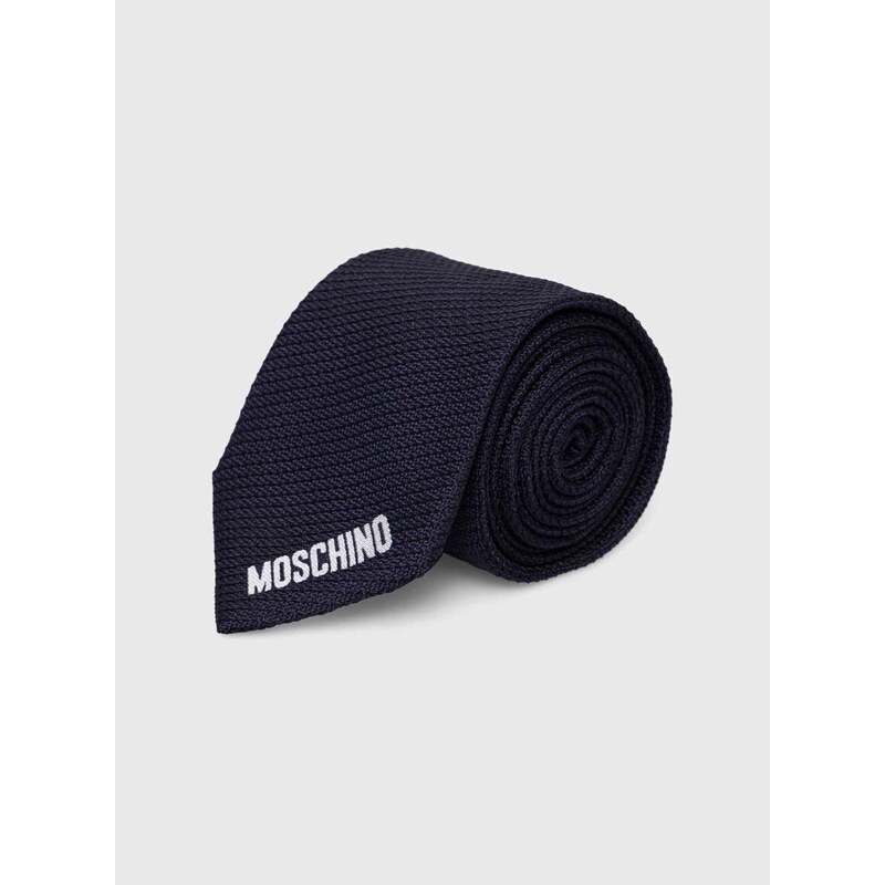 Moschino selyen nyakkendő sötétkék, M5662 55058