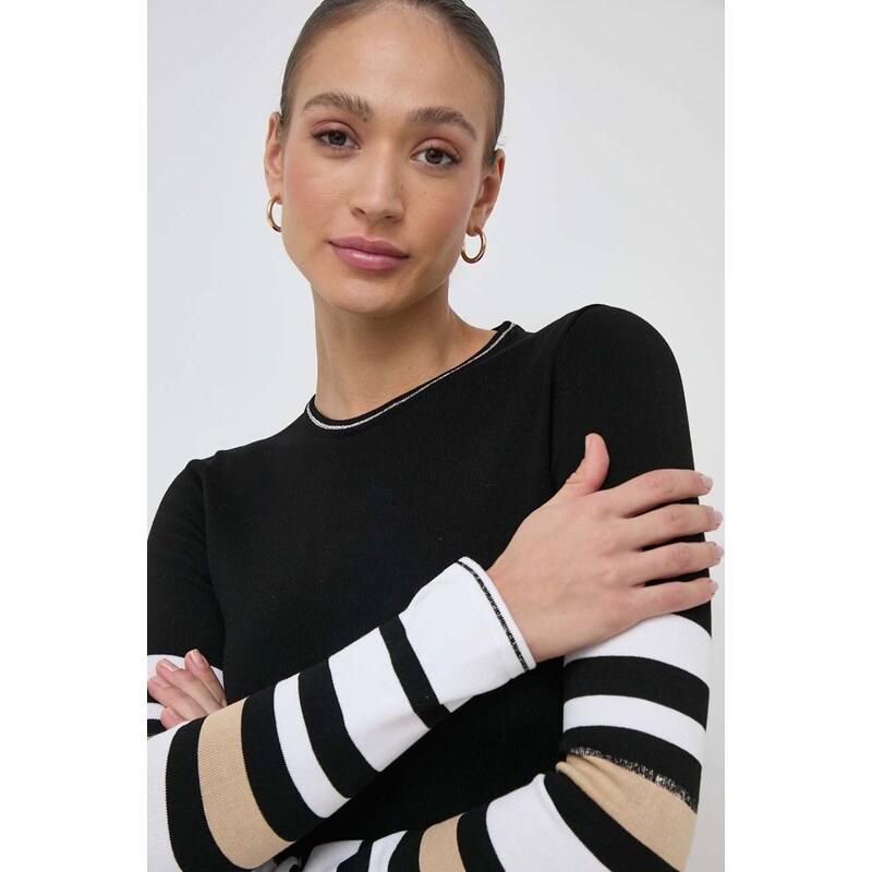 Guess pulóver MAIA könnyű, női, fekete, W4RR46 Z2Y72