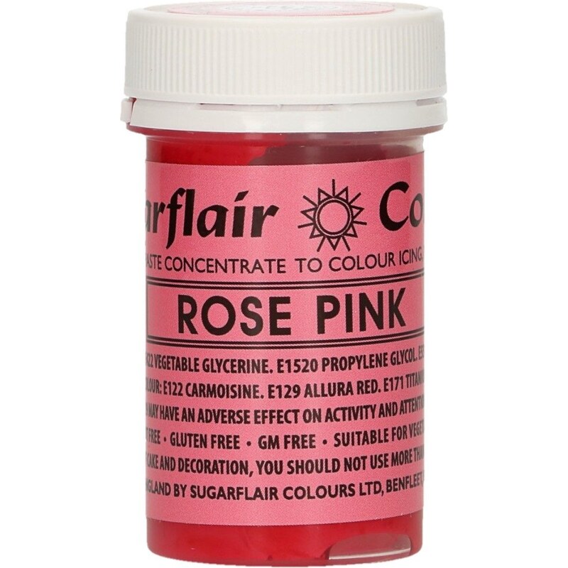 Sugarflair Colours Gél festék Rose Pink - Rózsaszín 25 g