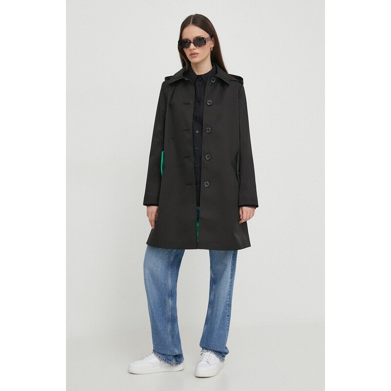 Lauren Ralph Lauren kabát női, fekete, átmeneti