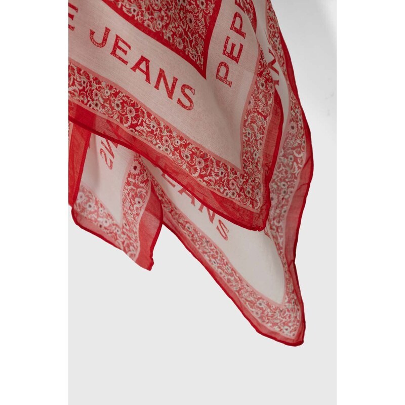 Pepe Jeans kendő piros, női, mintás