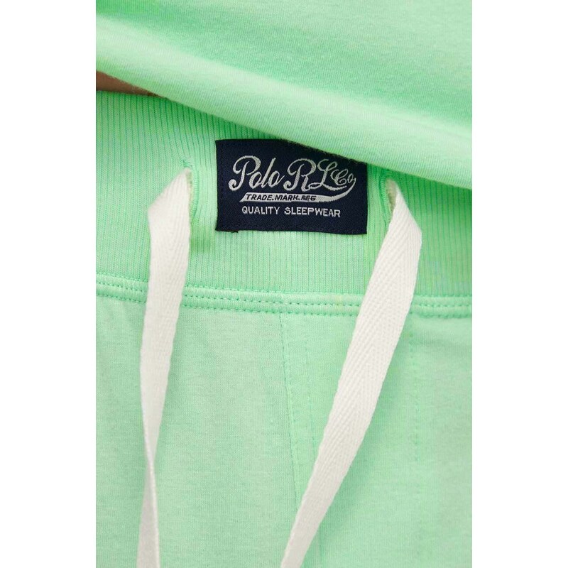 Polo Ralph Lauren rövid pizsama zöld, férfi, sima