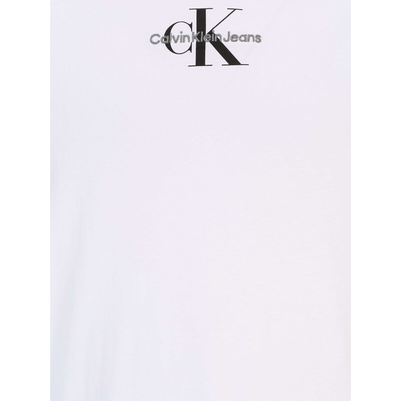 Calvin Klein Jeans Plus Póló szürke / fekete / fehér