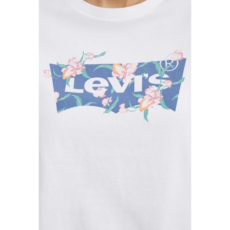 Levi's pamut póló női, fehér