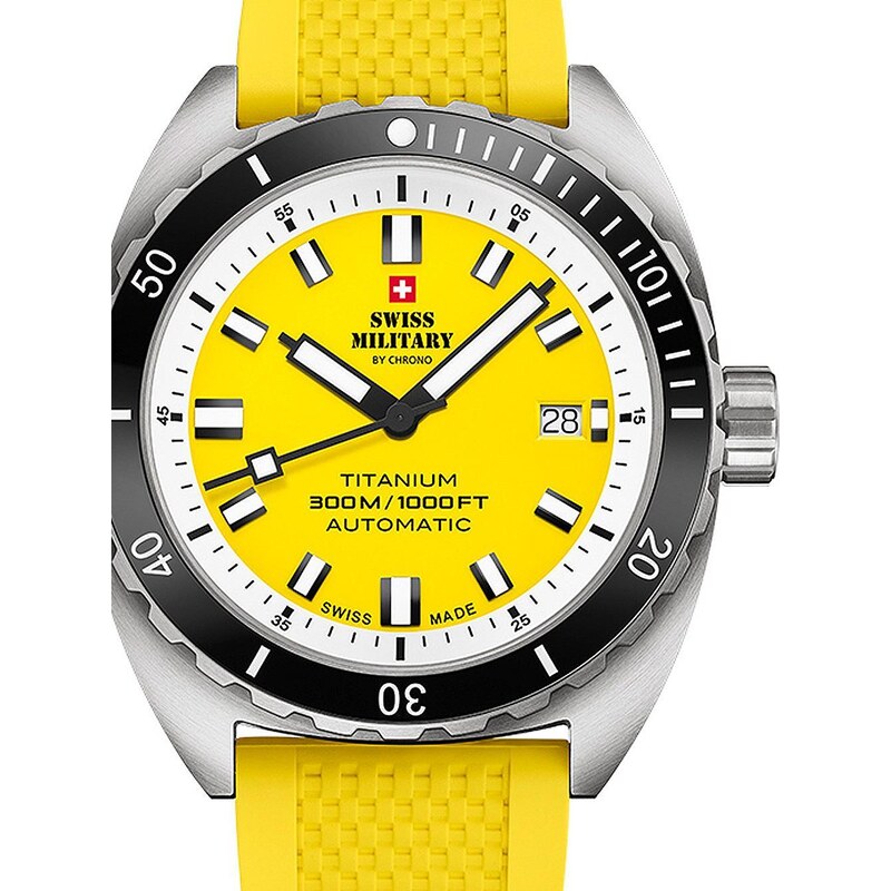 Swiss Military by Chrono Swiss Military SMA34100.11 Diver Titanium Automatic 42mm 30ATM