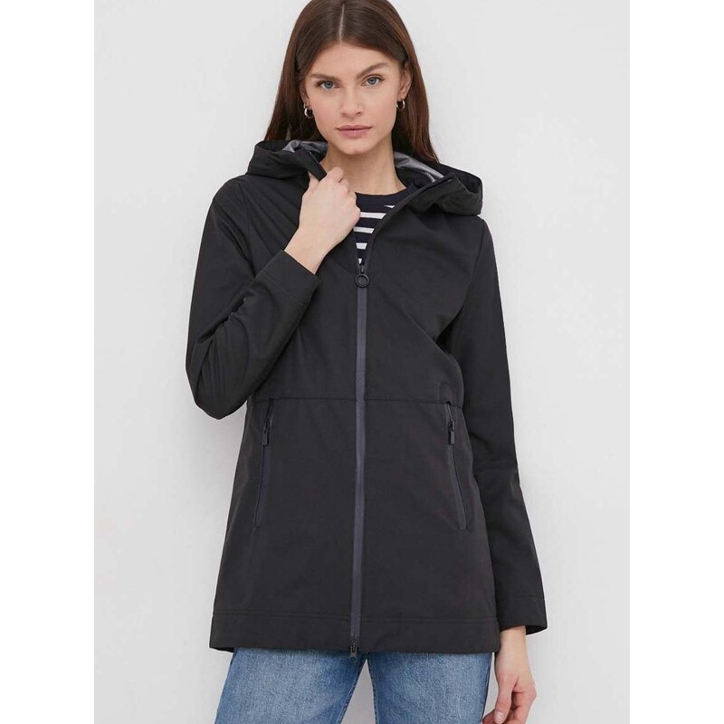 Geox rövid kabát W4520G-T2975 W SPHERICA női, fekete, átmeneti