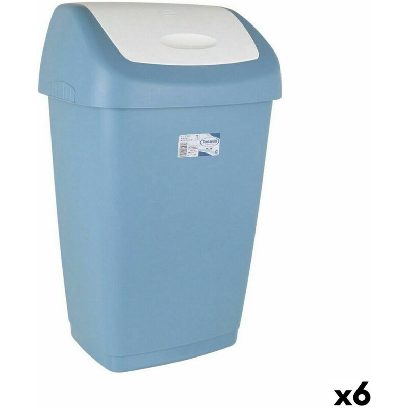 Tontarelli Aurora Teo - Bidone Per Rifiuti In Plastica 46 Litri, Colori Assortiti (43xH57cm)