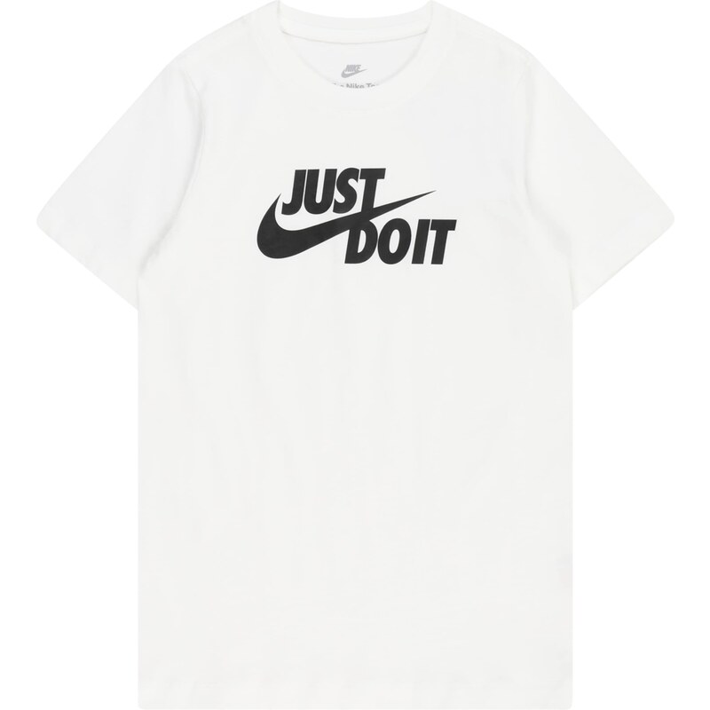 Nike Sportswear Póló 'JDI SWOOSH 2' fekete / fehér