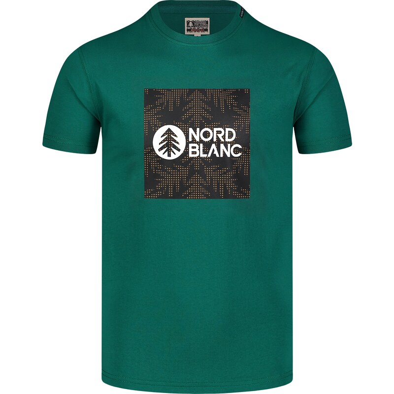 Nordblanc Zöld férfi pamutpóló SQUARED