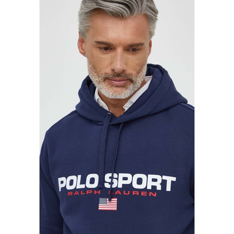 Polo Ralph Lauren felső férfi, nyomott mintás, kapucnis
